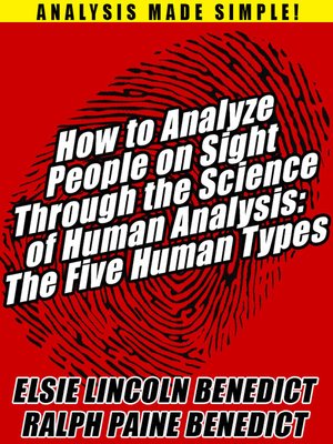 cover image of How to Analyze People on Sight Through the Science of Human Analysis